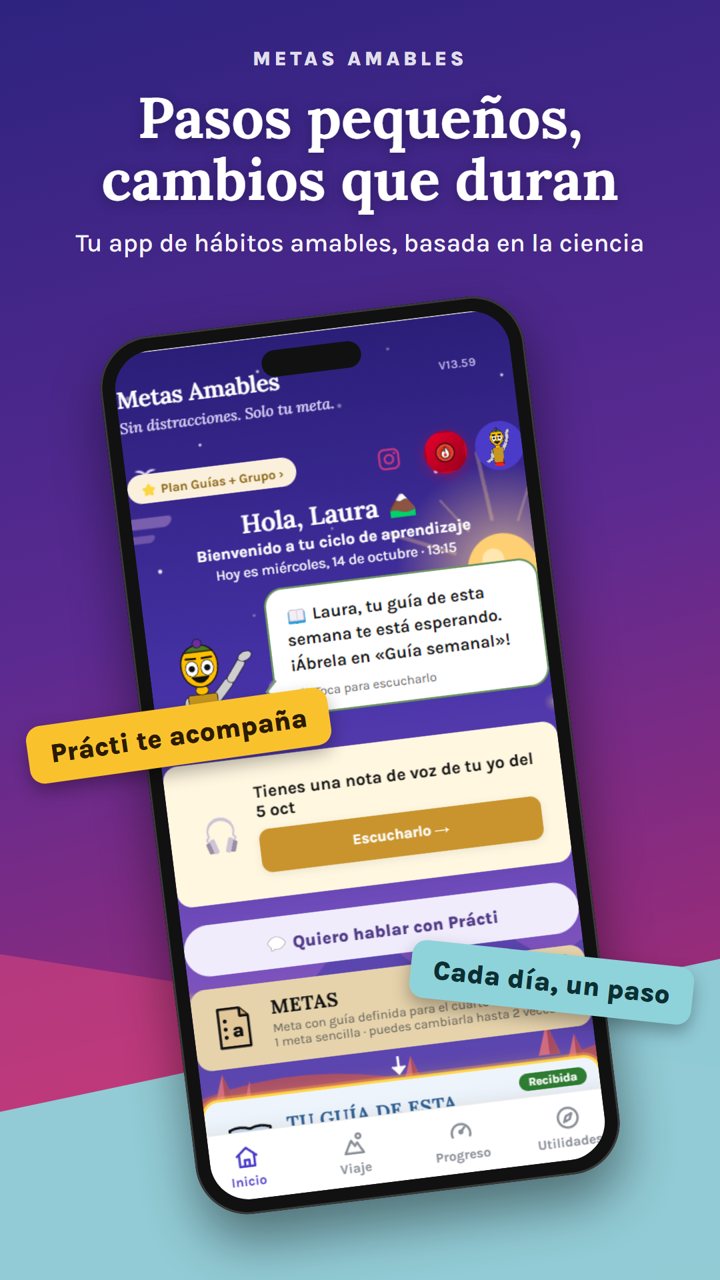 La app Metas Amables