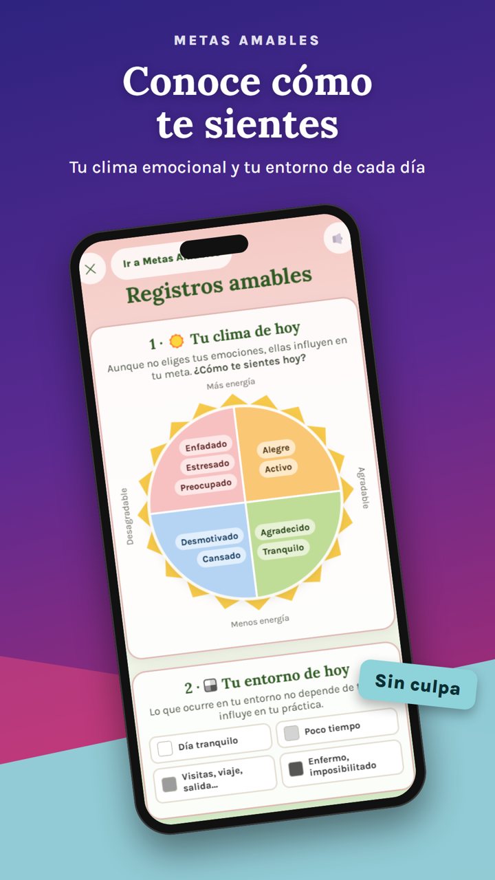 Registro diario en la app