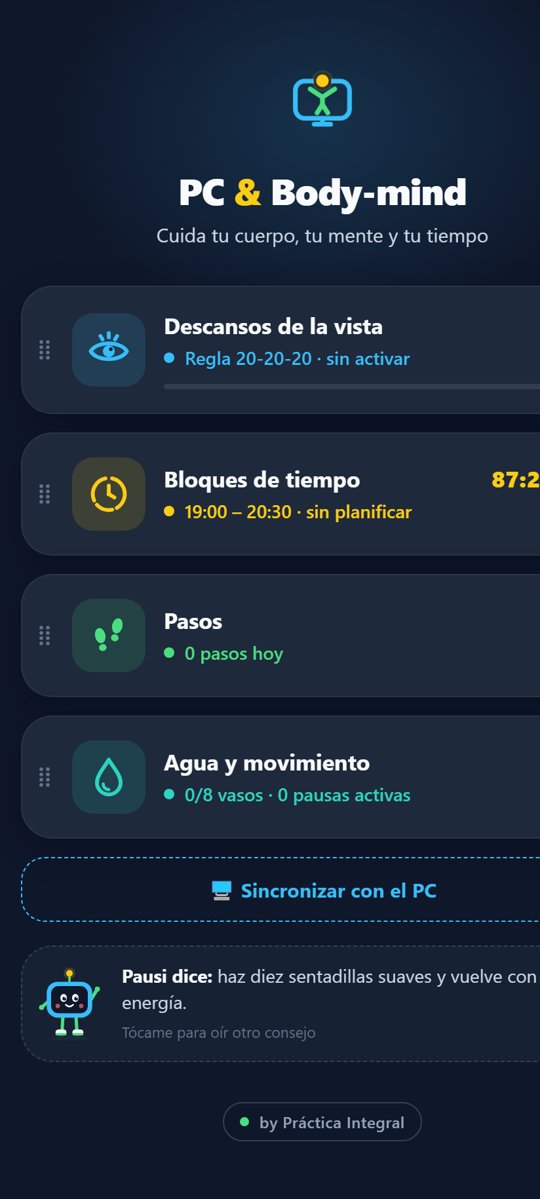 Pantalla de PC & Body-mind