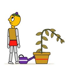 Prácti con la planta mustia